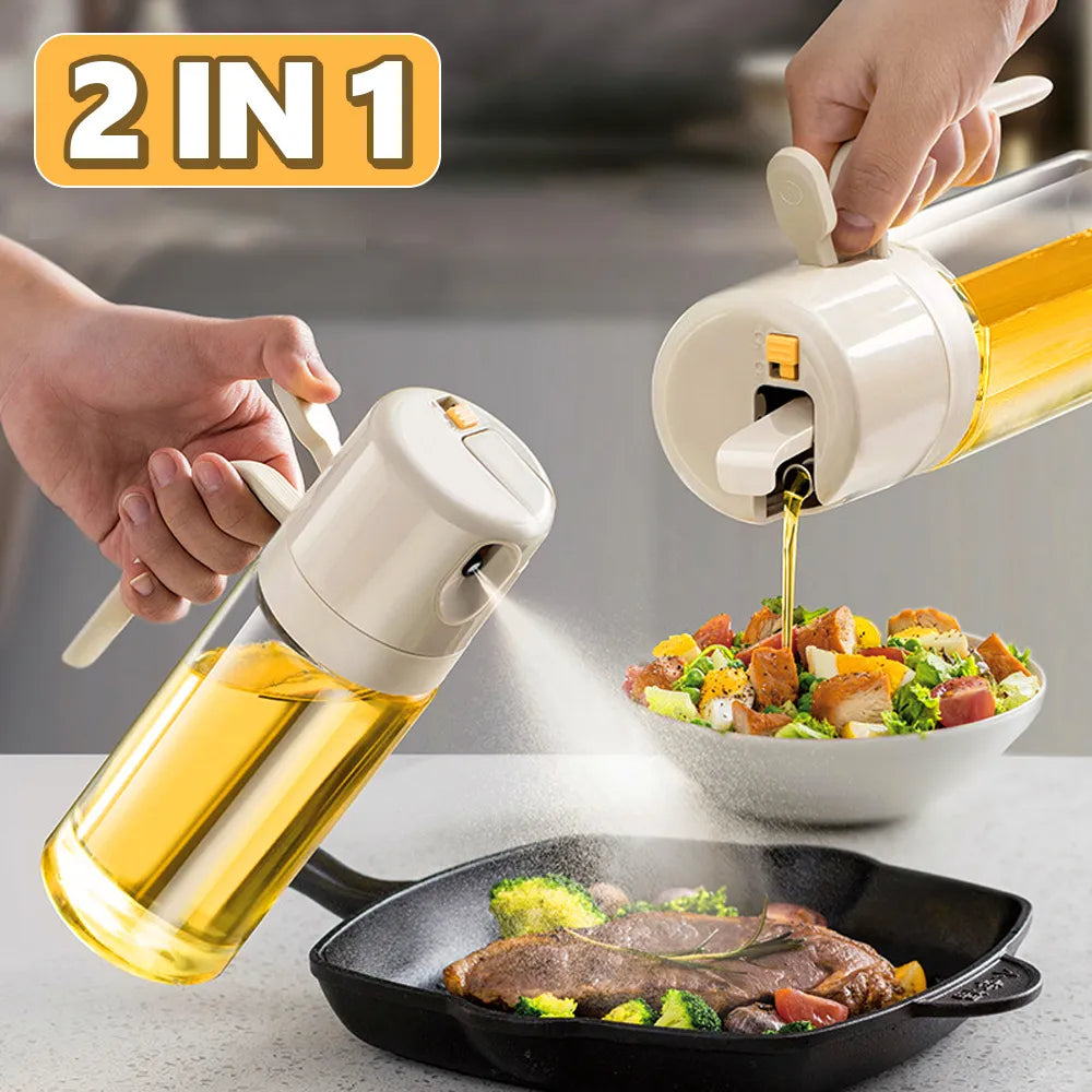 Oil Sprayer Bottle: 2-in-1 BBQ & Cooking Dispenser