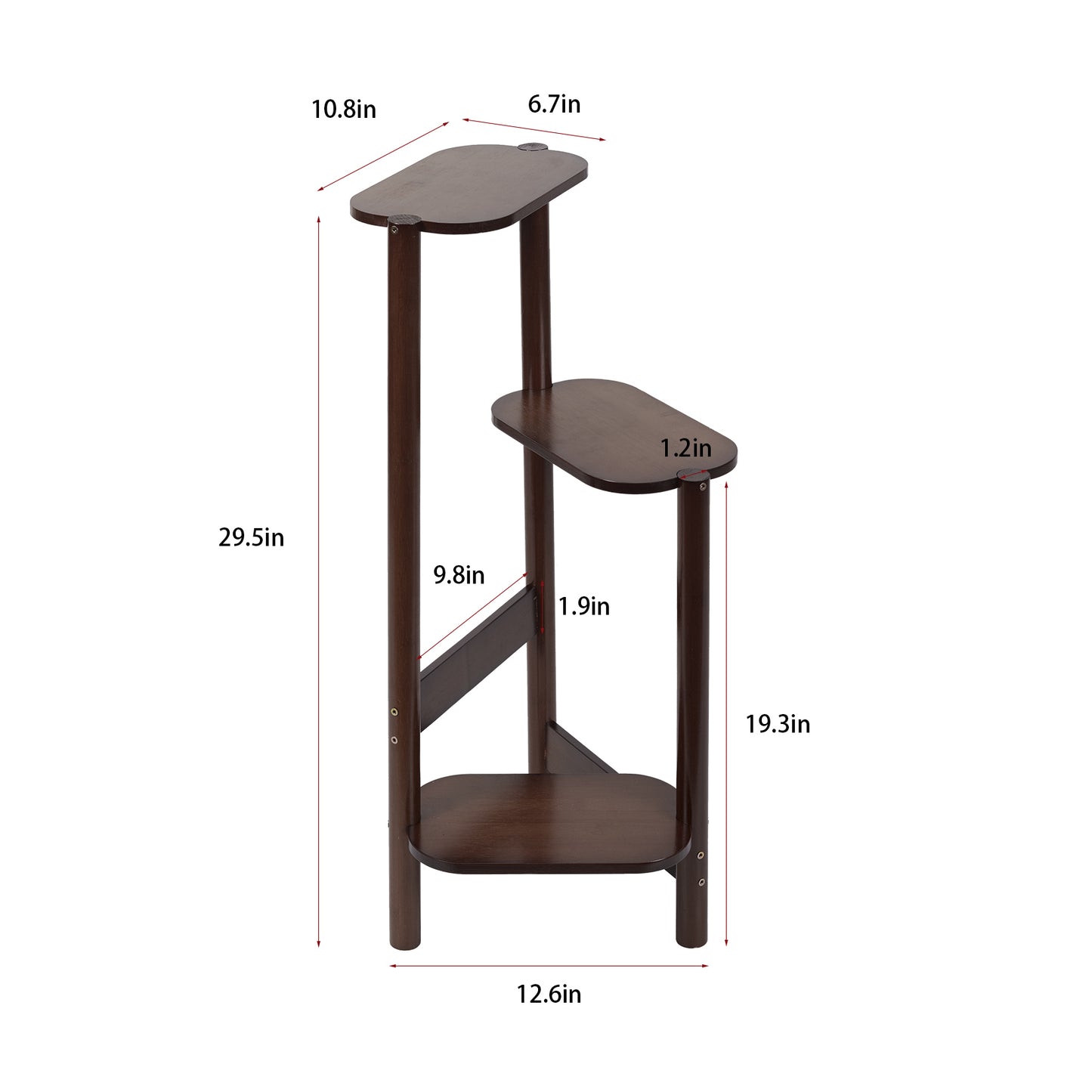 Bamboo Plant Stand 3-Tier Corner Rack
