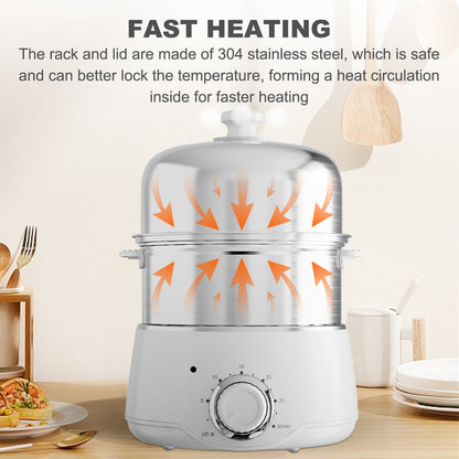 Egg Cooker - 14-Egg Capacity Electric with 30-Min Timer