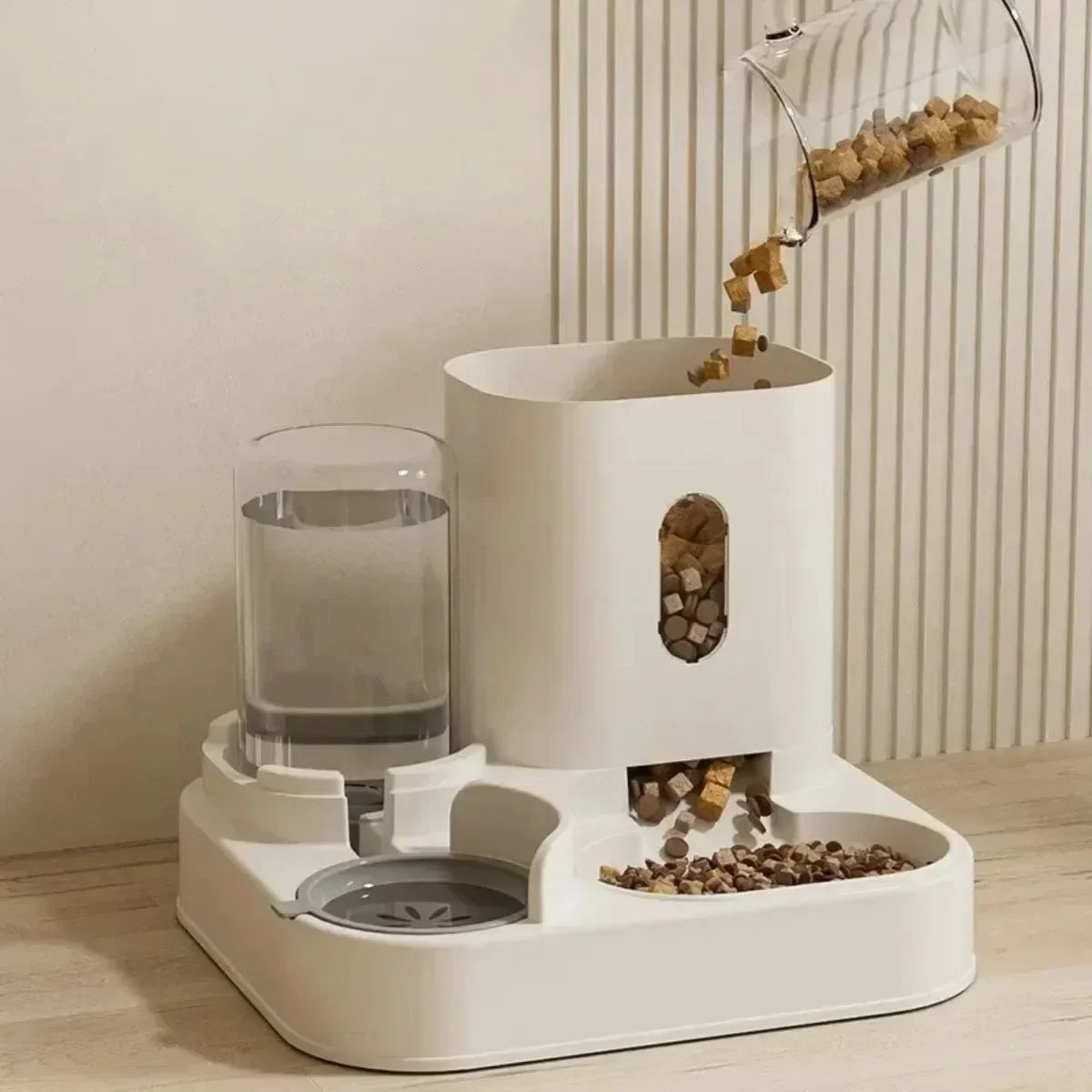 Automatic Pet Feeder & Water Bowl - Large Capacity Dispenser