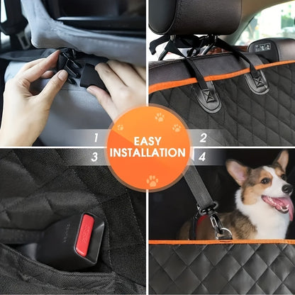 Scratch-Resistant Dog Car Seat Cover - Waterproof Protection