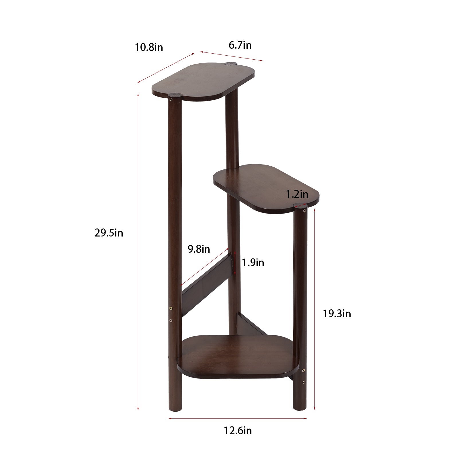 Bamboo Plant Stand 3-Tier Corner Rack