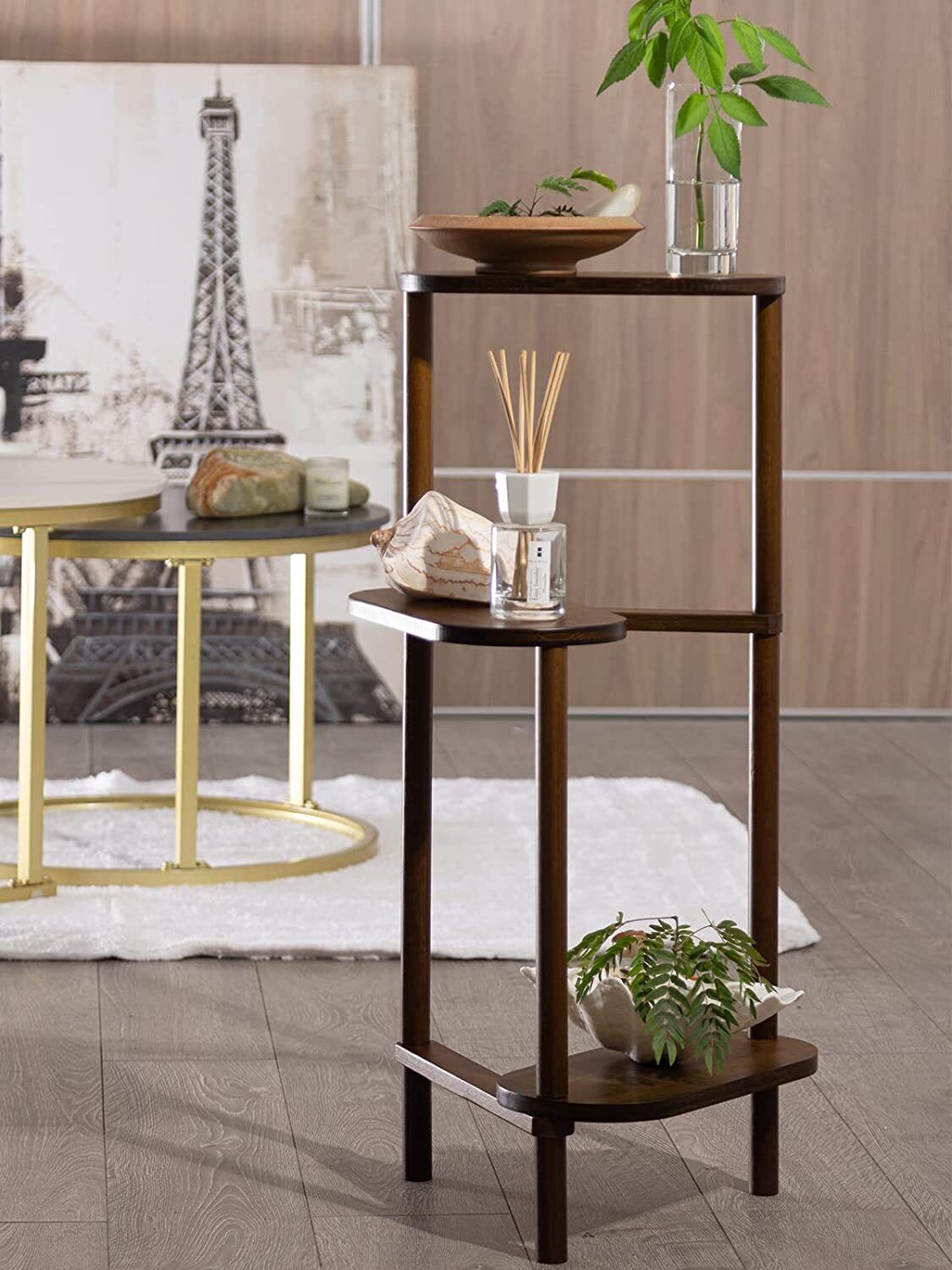 Bamboo Plant Stand 3-Tier Corner Rack