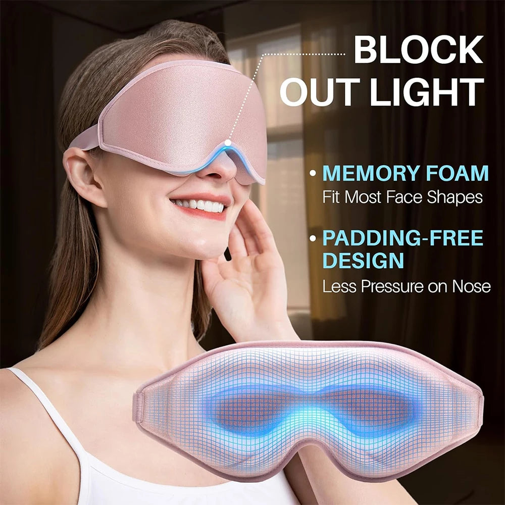 Zero Pressure 3D Sleep Mask - Total Darkness Comfort