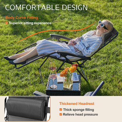 Portable Zero Gravity Lounge Chairs - Outdoor Recliner Set