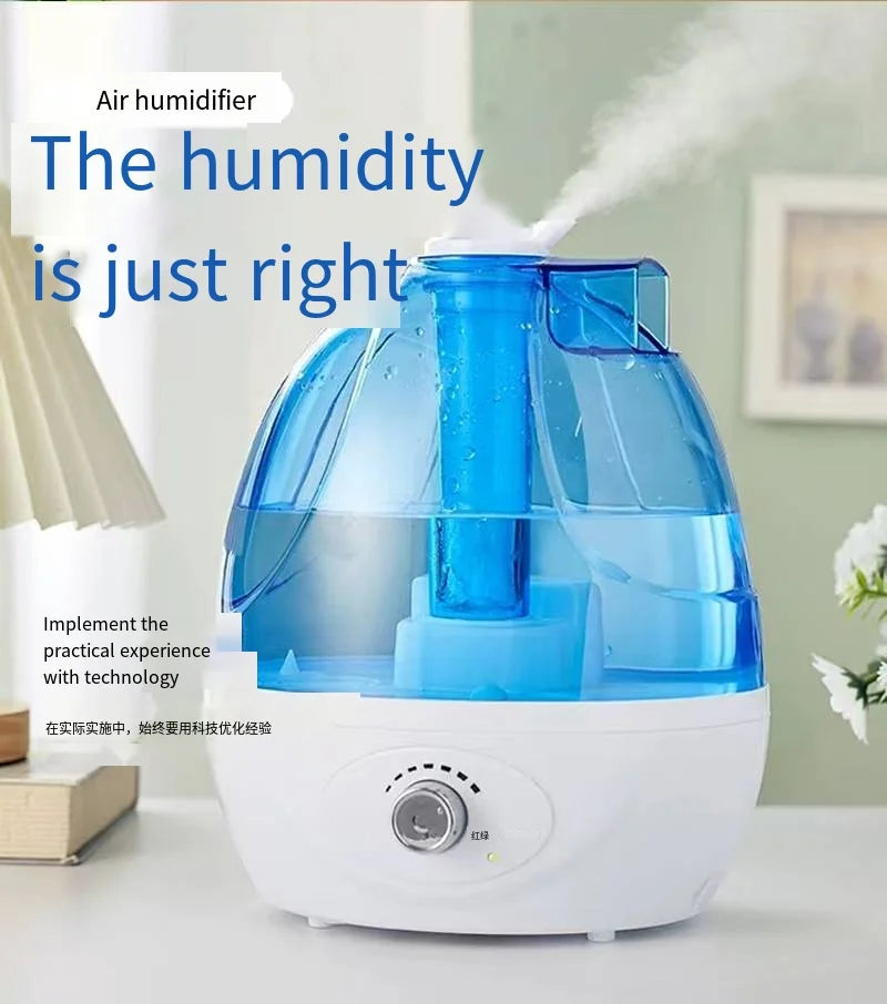 Cold Mist Humidifier for Baby Room & Home, 360° Nozzle