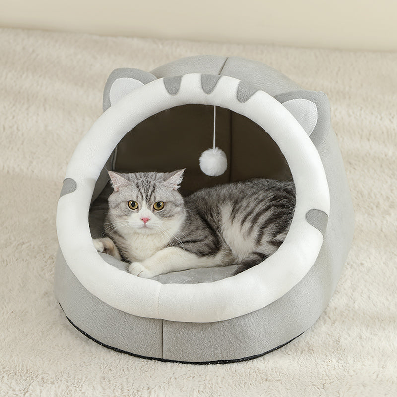 Cat Bed Warm House: Cozy Kitten Cave & Dog Basket