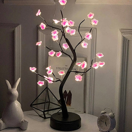 Cherry Blossom LED Tree Lamp - USB/Battery Touch Sensor