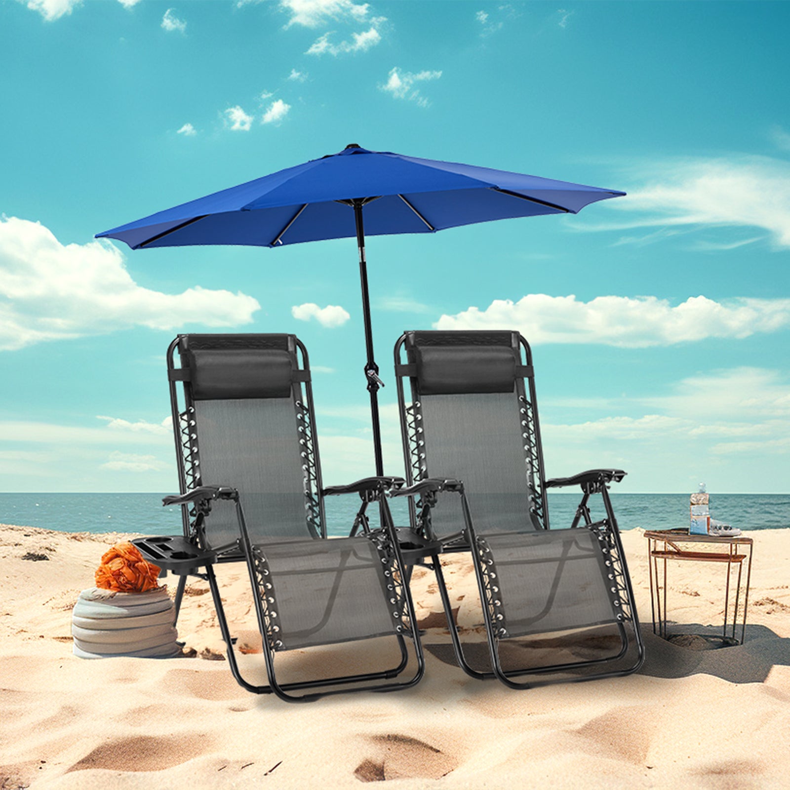 Portable Zero Gravity Lounge Chairs - Outdoor Recliner Set