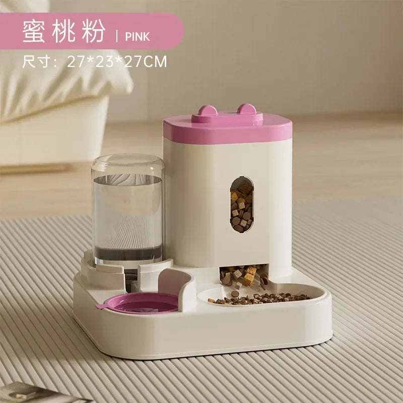 Automatic Pet Feeder & Water Bowl - Large Capacity Dispenser