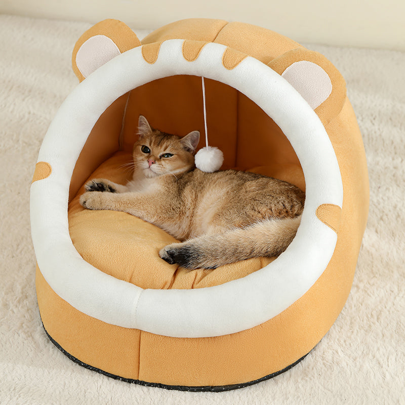 Cat Bed Warm House: Cozy Kitten Cave & Dog Basket