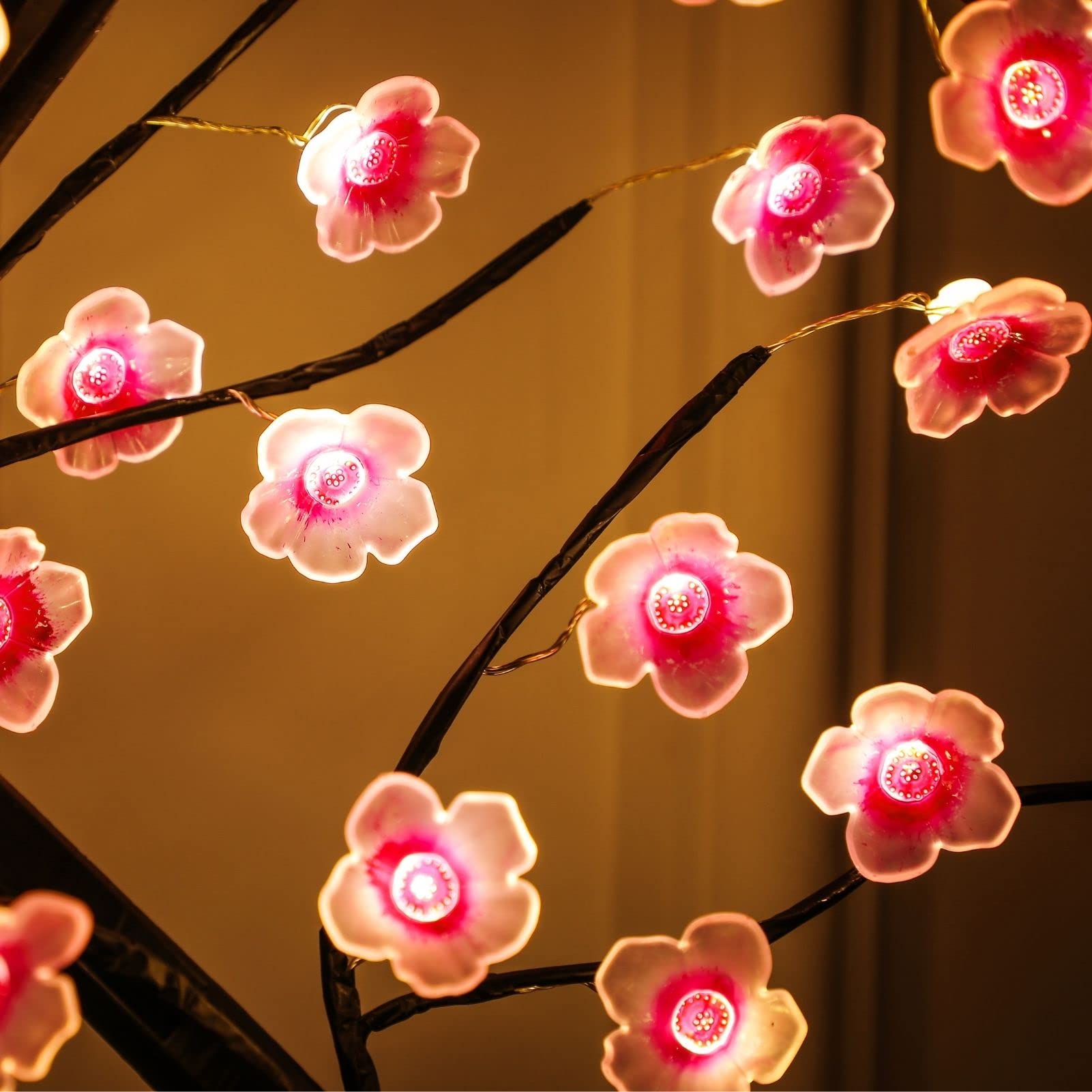 Cherry Blossom LED Tree Lamp - USB/Battery Touch Sensor
