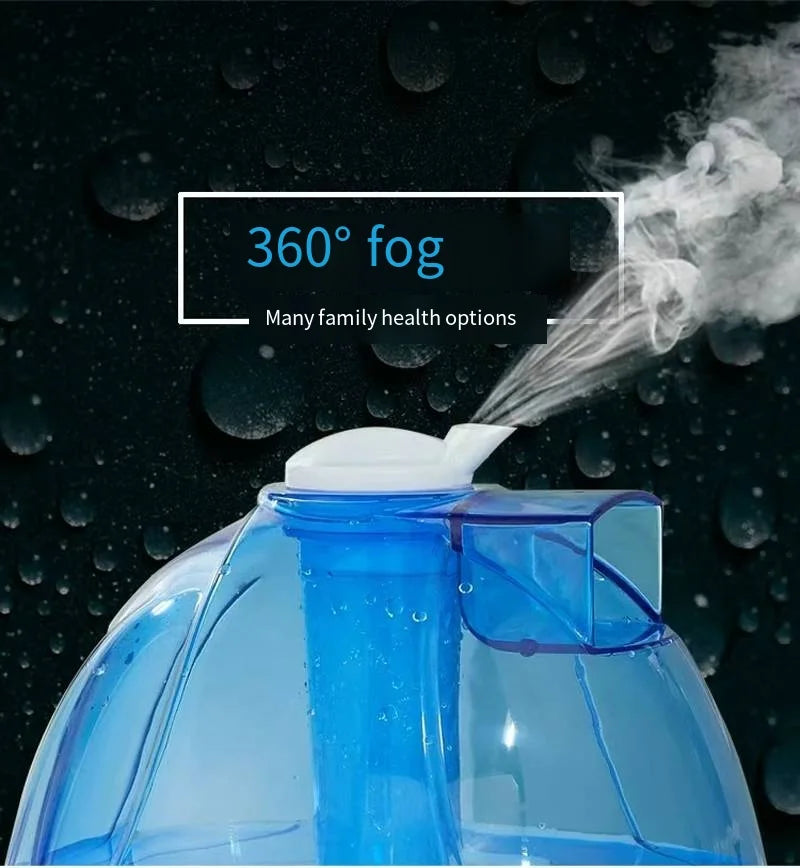 Cold Mist Humidifier for Baby Room & Home, 360° Nozzle