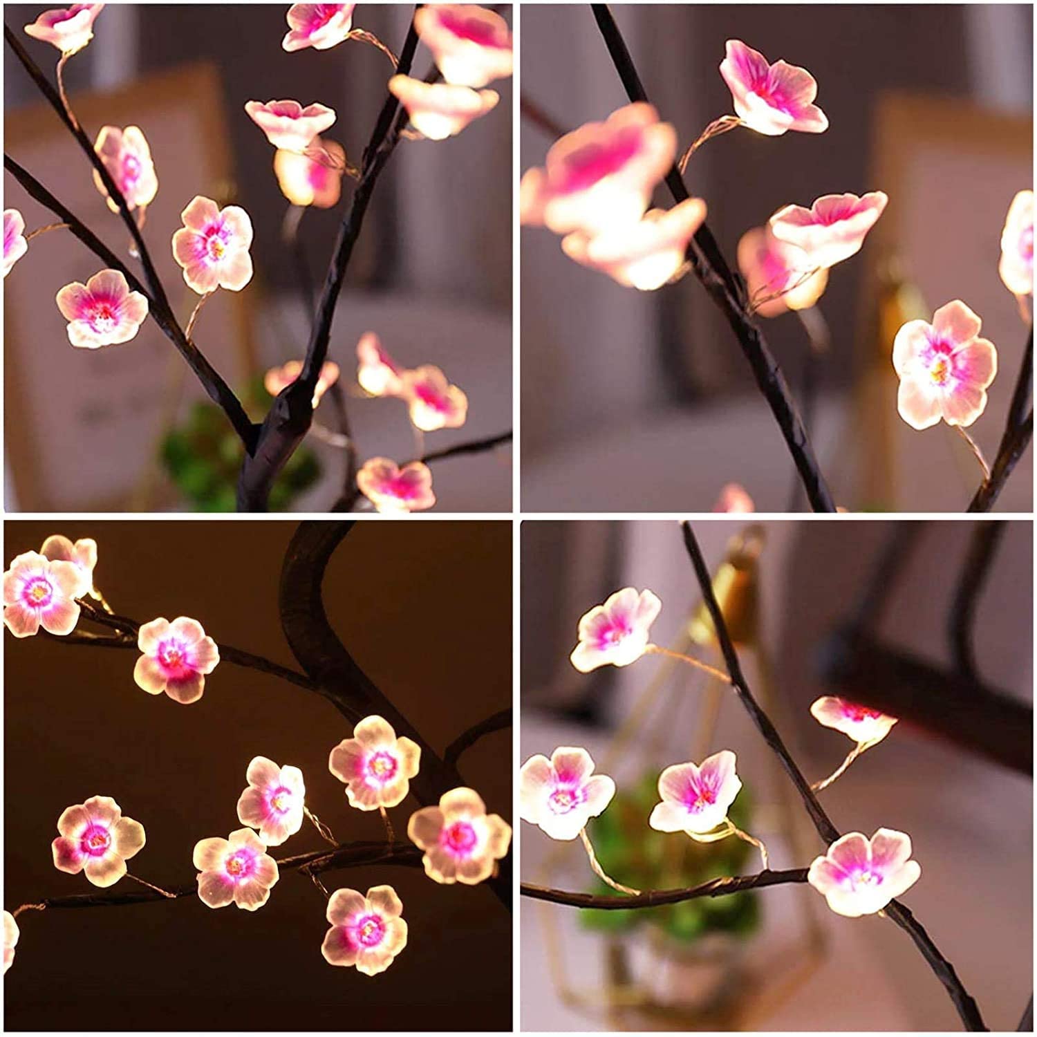 Cherry Blossom LED Tree Lamp - USB/Battery Touch Sensor