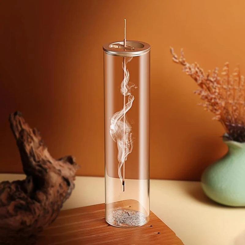 Modern Glass Incense Holder - Anti-Ash, Easy Clean, Yoga Meditation