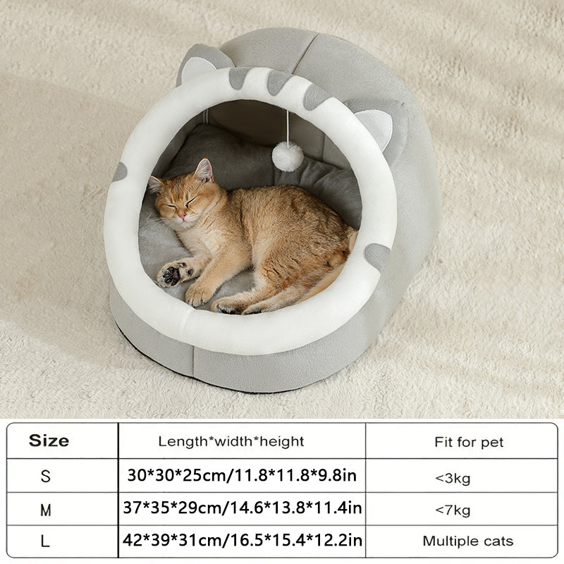 Cat Bed Warm House: Cozy Kitten Cave & Dog Basket