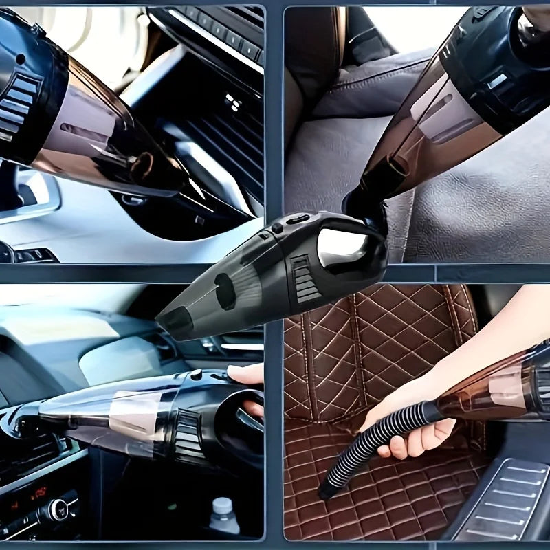 12V Handheld Car Vacuum - Strong Suction, Portable & Mini